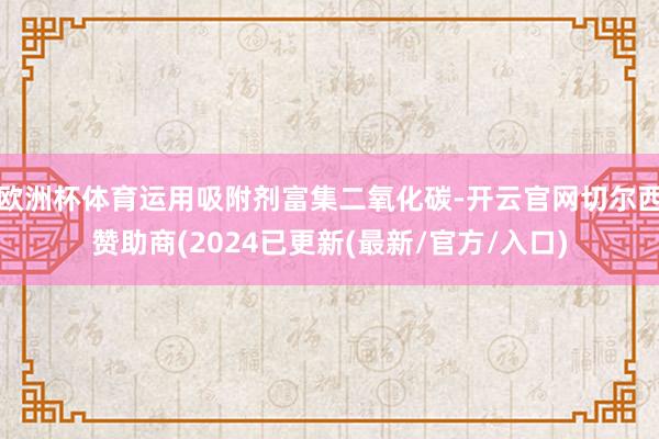 欧洲杯体育运用吸附剂富集二氧化碳-开云官网切尔西赞助商(2024已更新(最新/官方/入口)