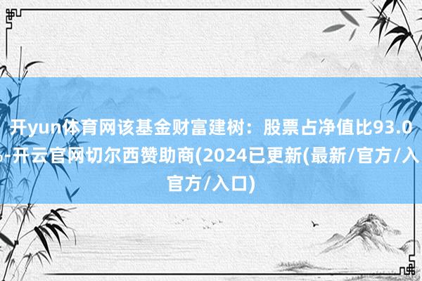 开yun体育网该基金财富建树：股票占净值比93.06%-开云官网切尔西赞助商(2024已更新(最新/官方/入口)