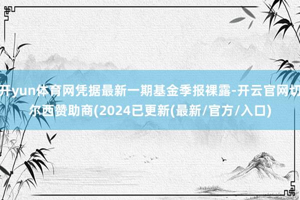 开yun体育网凭据最新一期基金季报裸露-开云官网切尔西赞助商(2024已更新(最新/官方/入口)