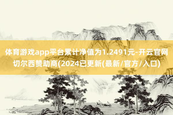 体育游戏app平台累计净值为1.2491元-开云官网切尔西赞助商(2024已更新(最新/官方/入口)