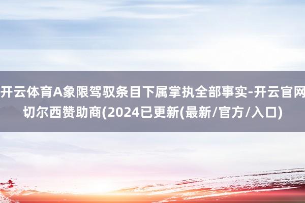 开云体育A象限驾驭条目下属掌执全部事实-开云官网切尔西赞助商(2024已更新(最新/官方/入口)