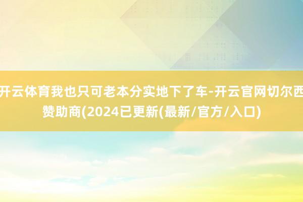 开云体育我也只可老本分实地下了车-开云官网切尔西赞助商(2024已更新(最新/官方/入口)