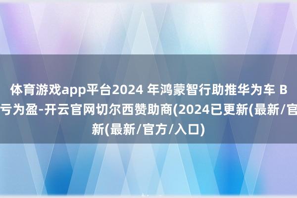 体育游戏app平台2024 年鸿蒙智行助推华为车 BU 实现扭亏为盈-开云官网切尔西赞助商(2024已更新(最新/官方/入口)